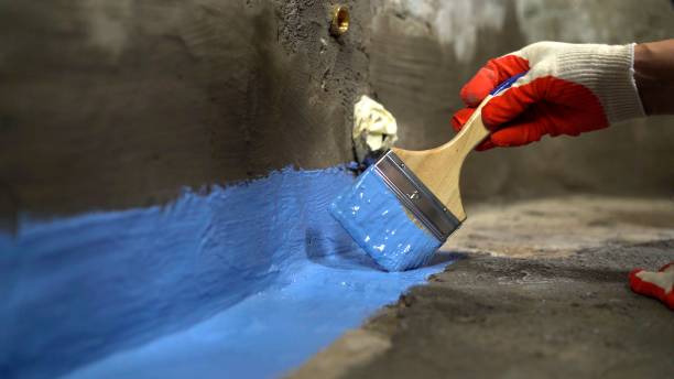Commercial Exterior Waterproofing project at a Brookfield, NJ business property by SJ Waterproofing Pros